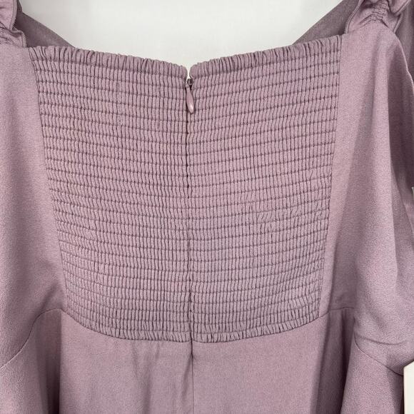 NWT Aritzia Sunday Best Flirt Ruffle Dress Women's Size 10 Hazy Lilac Viscose - Picture 4 of 9